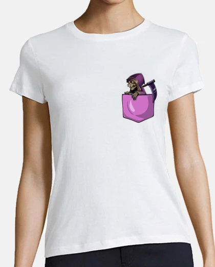 Tee-shirt Grande faucheuse violette pocket