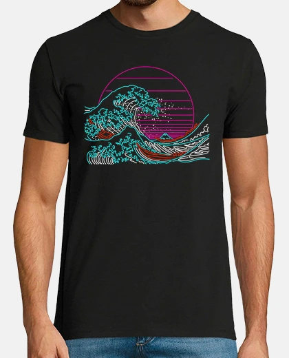 Tee-shirt grande vague de néon