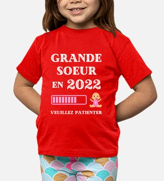 Tee shirt annonce discount grossesse grande soeur