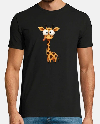 T-shirt grandi occhi della giraffa