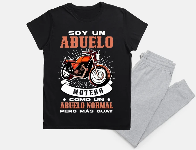 Pajama grandpa biker cool day father39s day
