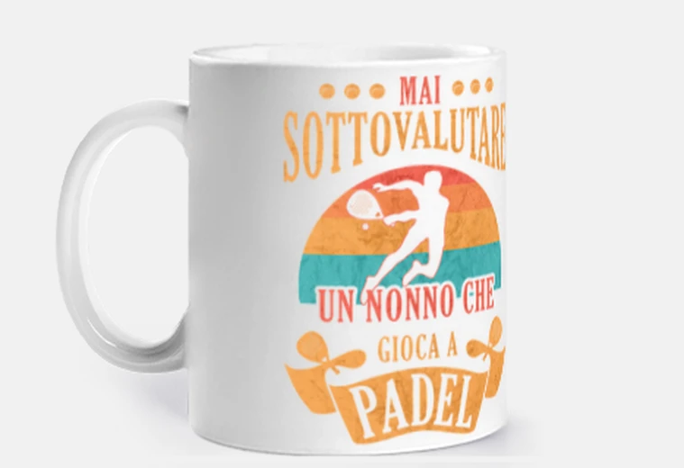 Cup grandpa padel funny padel gift for gran