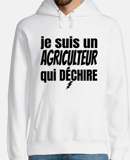 Sudadera granjero rasgando