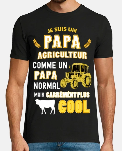 Camiseta granjero y padre genial nada mejor