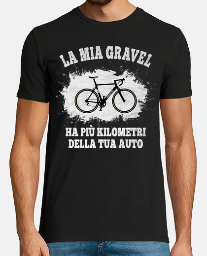 T-shirt Gravel Bike Ciclismo Bici Divertente