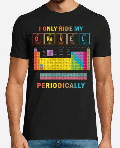 T-shirt Gravel Bike Tavola Periodica Bicicletta