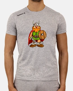 gray fitness t- t shirt viking