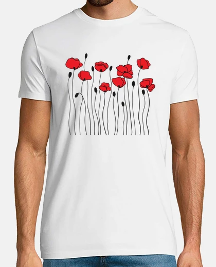 T-shirt graziosi papaveri