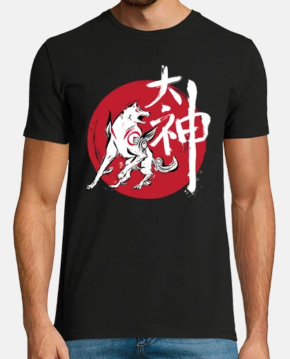 T-shirt great god sumi-e (black)