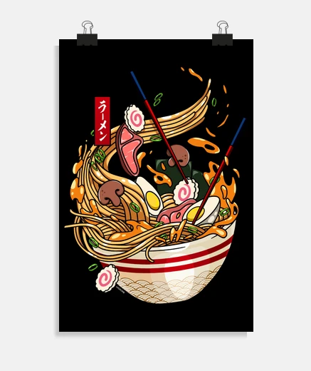 Poster great ramen - japanese noodles