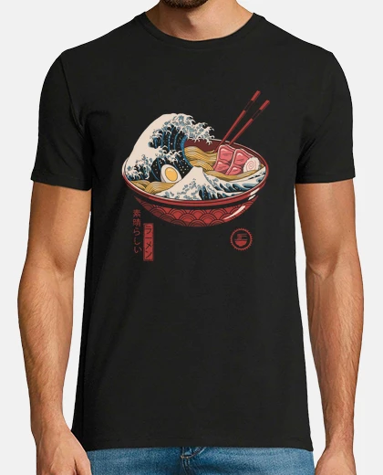 T-shirt Great Ramen Wave Shirt Mens