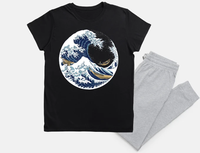 Pyjama great wave circle