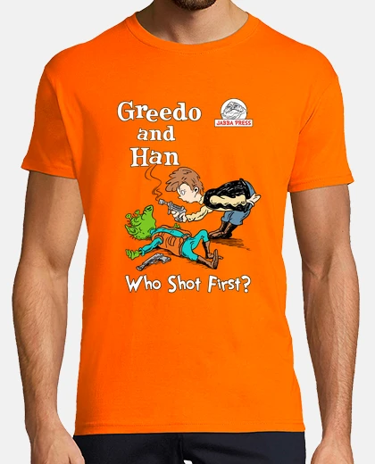 Tee-shirt greedo et han parodie seuss