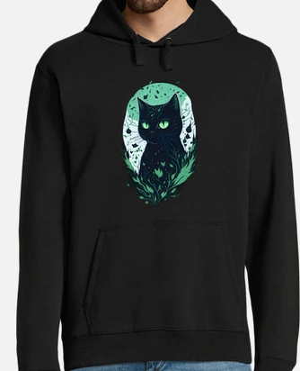Green cat hoodie discount