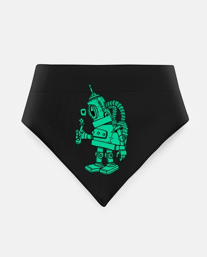 Mascotas green robot in love