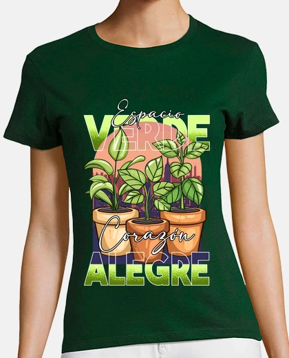 T-shirt green space happy heart urban garden gardening