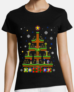 Green Hill Christmas / Sonic Ugly Sweater T-Shirt / Womens