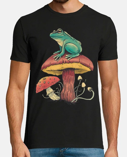 Tee-shirt grenouille champignon animal motif femm