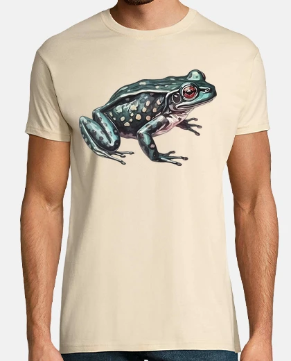 Tee-shirt grenouille cottagecore verte rainette