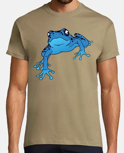 Tee-shirt grenouille flechette bleue ventouse