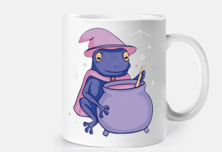 Mug grenouille magicienne potion magique spectacle 