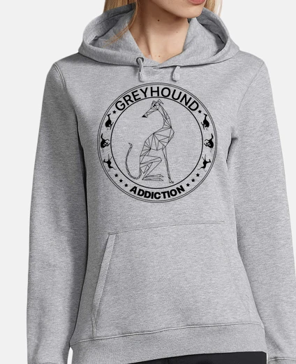 Sudadera Greyhound addiction negro