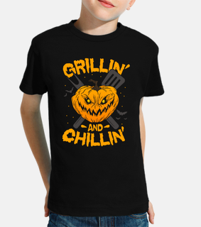 Grilling and Chilling Halloween Pumpkin