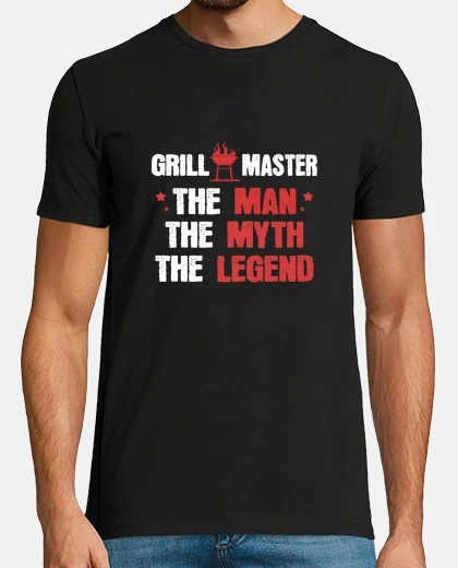 T-shirt Grillmaster The Man Myth Legend Barbecue Barbeque 