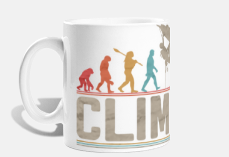 Mug Évolution escalade