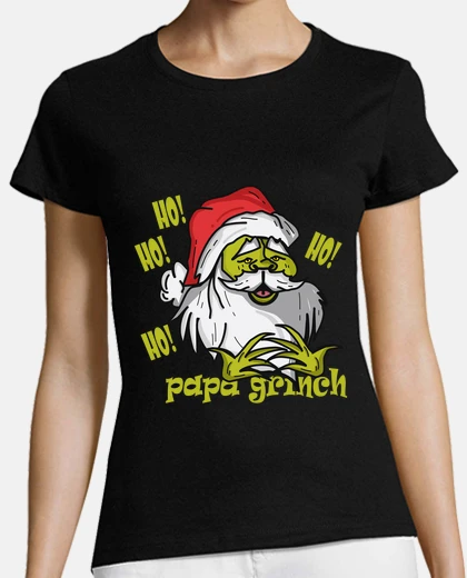 Tee-shirt Grinch père noël a volé Noël