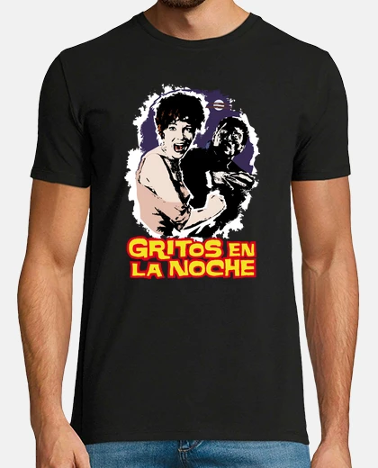 Playera Gritos en la noche (negra)