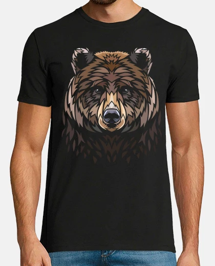 T-shirt grizzly tribale