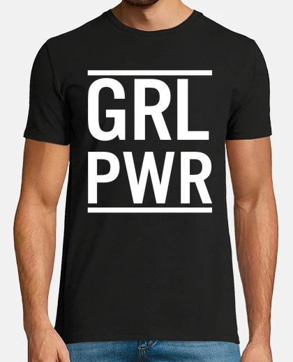 Camiseta grl pwr girl power shirt feminista activista girl gang feminismo regalo para sus mujeres prestadas