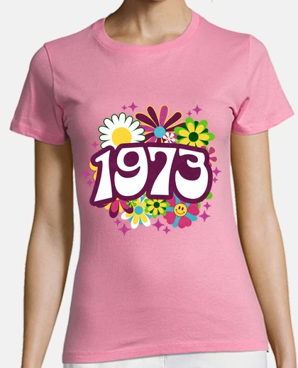 T-shirt Groovy Retro 1973 Woman 50th Birthday