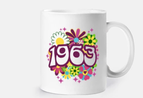 Groovy Retro 1963 Woman 60th Birthday