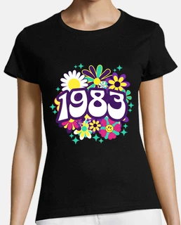 Groovy Retro 1983 Woman 40th Birthday