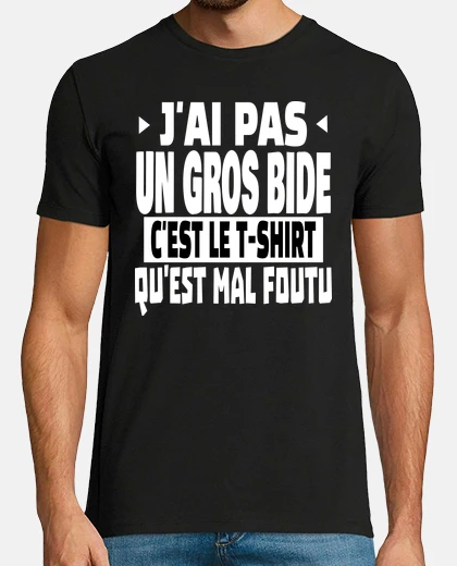 Tee-shirt gros bide