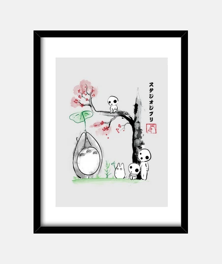 Cuadro Growing Trees Sumi-e