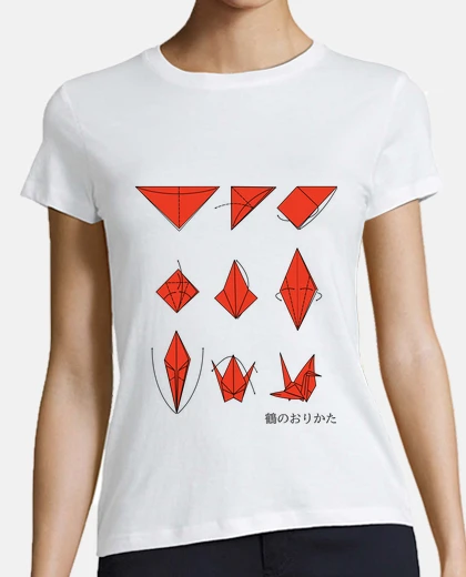 Playera grulla origami 2