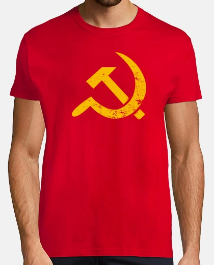 Tee-shirt grunge marteau et la faucille