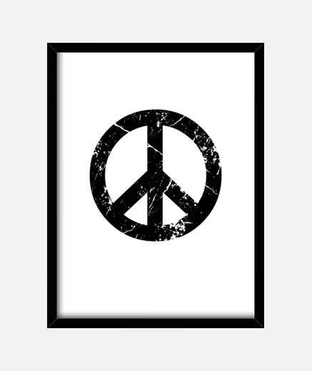 Cuadro grunge paz