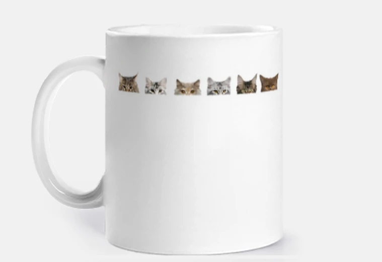 Taza grupo de lindos gatos