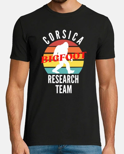 T-shirt gruppo di ricerca bigfoot corsica