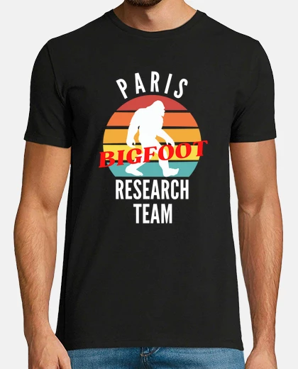 T-shirt gruppo di ricerca bigfoot di Parigi