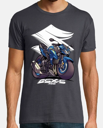 Tee-shirt gsxs750blue