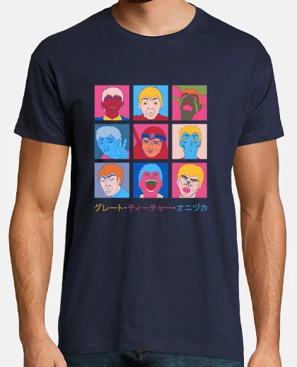 T-shirt GTO-Great Teacher Onizuka faces t shirt