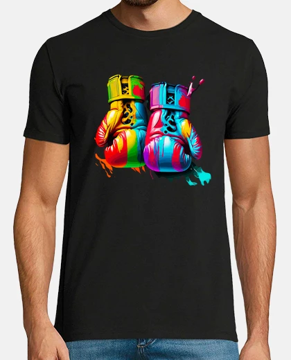 Camiseta guantes de boxeo