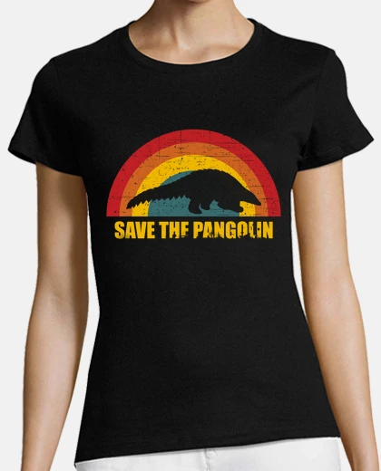 Playera guarda el estilo retro vintage pangolín