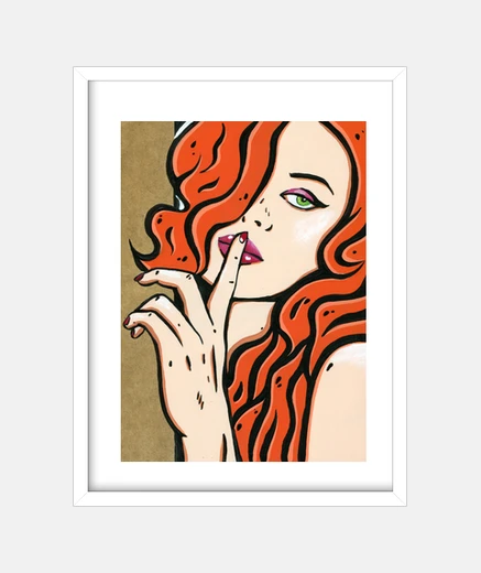 Cuadro Guardame el secreto POP ART by Cristina Galvez