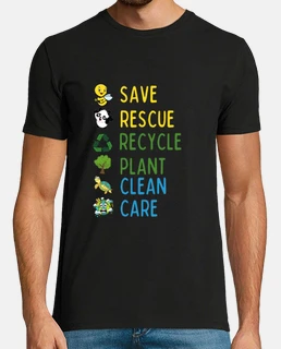 guardar rescate reciclar planta limpiar